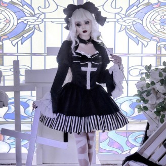 Halloween goth Lolita dress  (UN97)